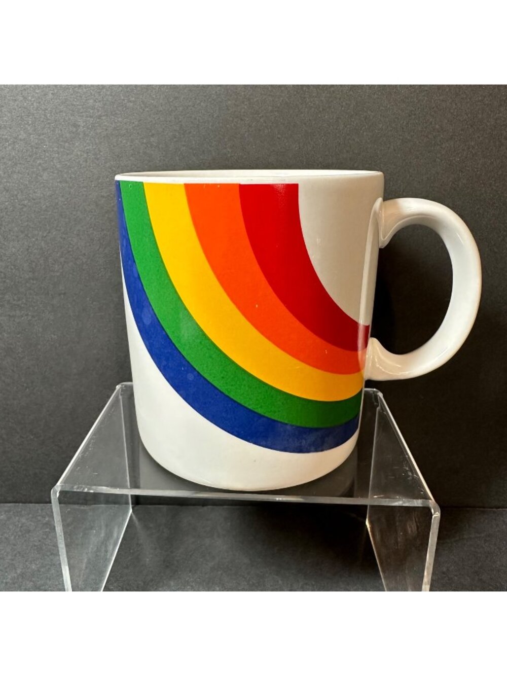 FTD/FTDA Vintage 1986 Rainbow Ceramic Mug Coffee/Tea Cup Made in Korea